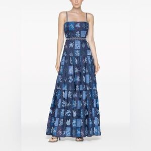 Agua Bendita lima algae maxi dress
